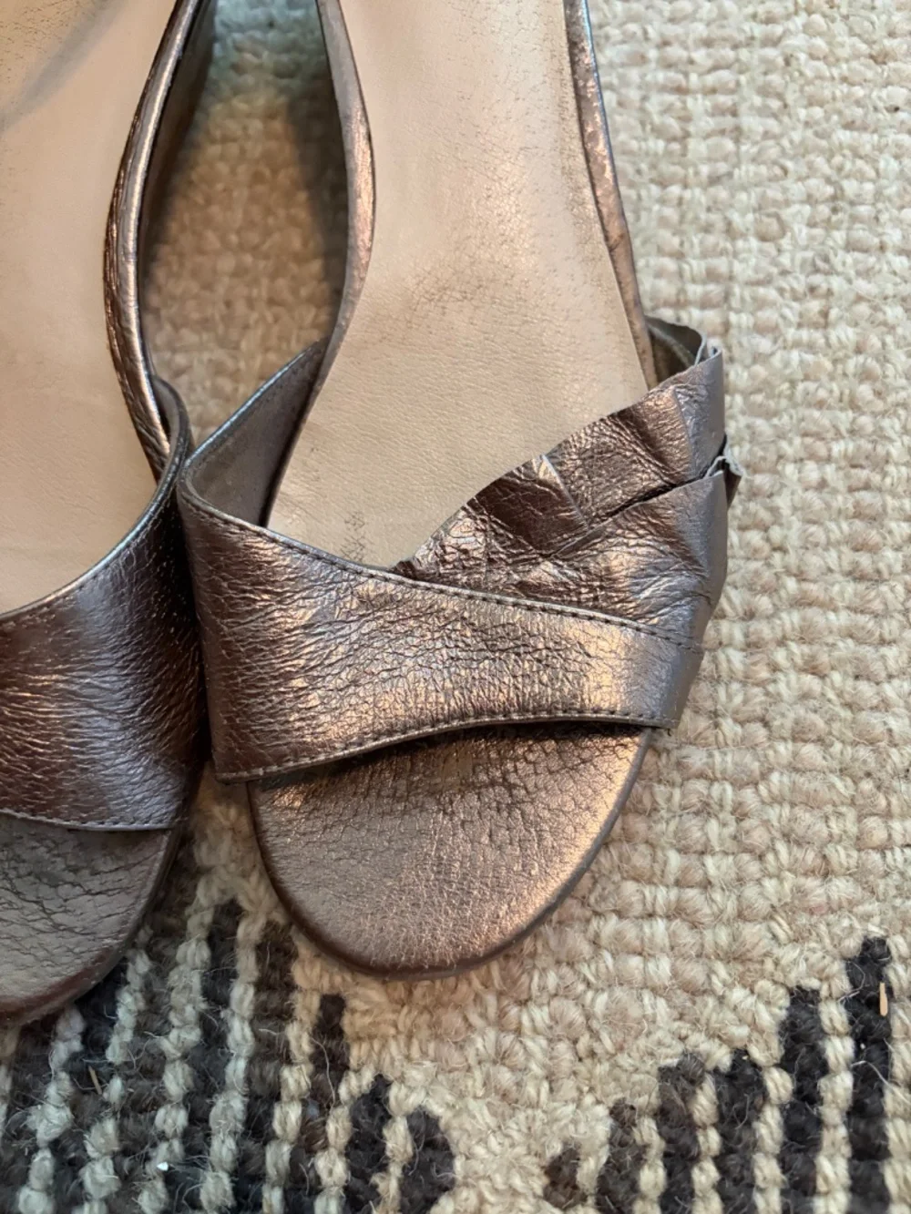 Seychelles metallic wedge sandal
